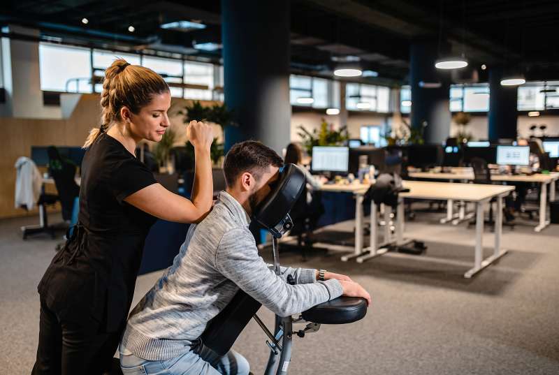 On-Site Chair Massage Orange County | Corporate Wellness | i‑thriv